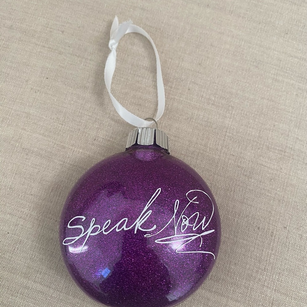 Taylor Swift Inspired Speak Now Ornament